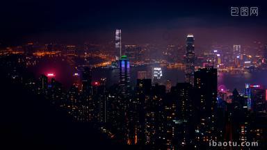 在香港<strong>摩天大楼</strong>城市景观市区的